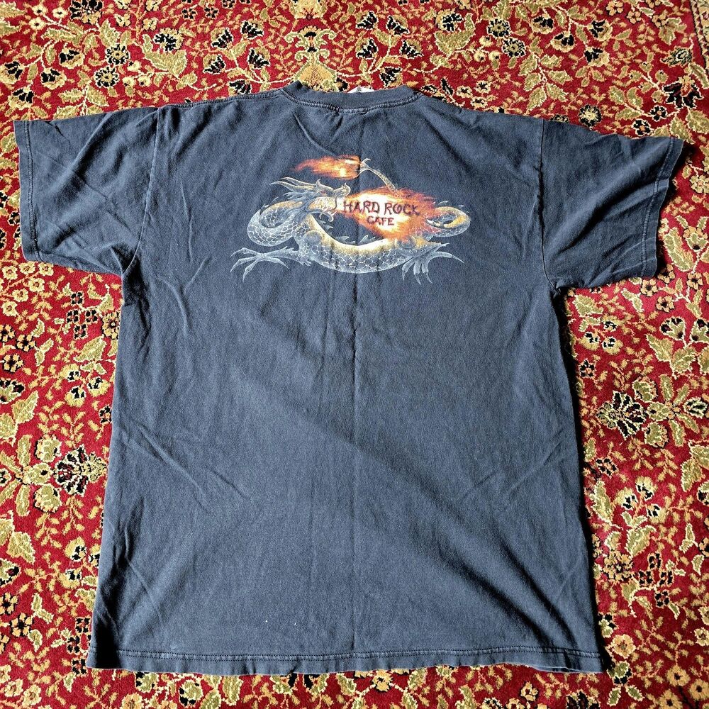 Vintage Hard Rock Cafe T Shirt Las Vegas Ying Yang Dragon Xl 90s